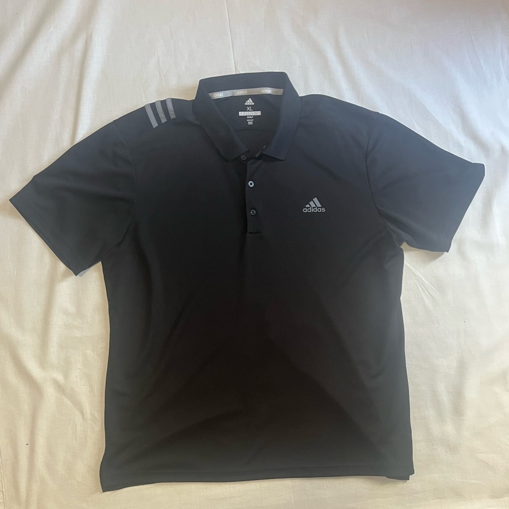 XL Black adidas polyester polo